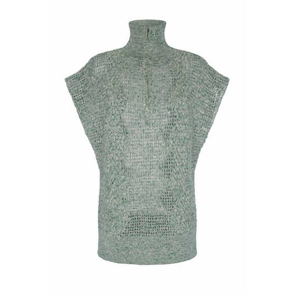 NEW MOZHDEH MATIN zig zag tunic top in green - Picture 2 of 2